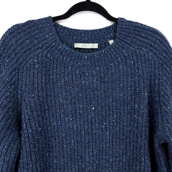 Vince Wool Alpaca Sweater Women's Medium Ribbed Chunky Speckled Knit - Picture 3 of 12
